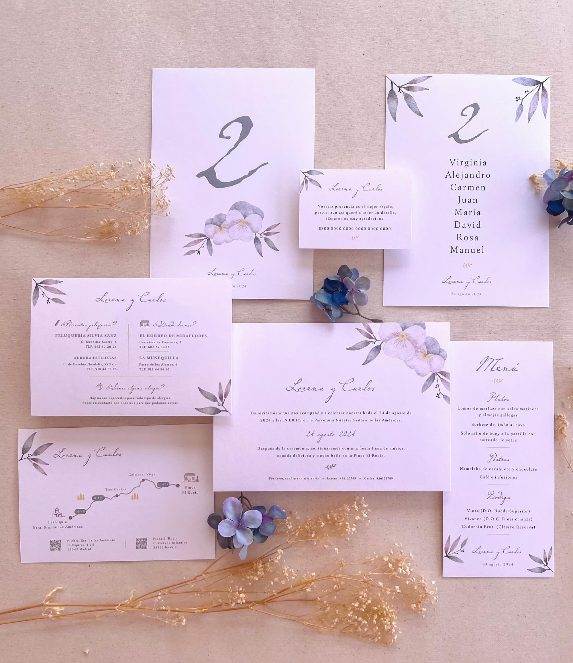 Mockup Horizonte Mockup de la invitación Horizonte de la colección Marea Baja