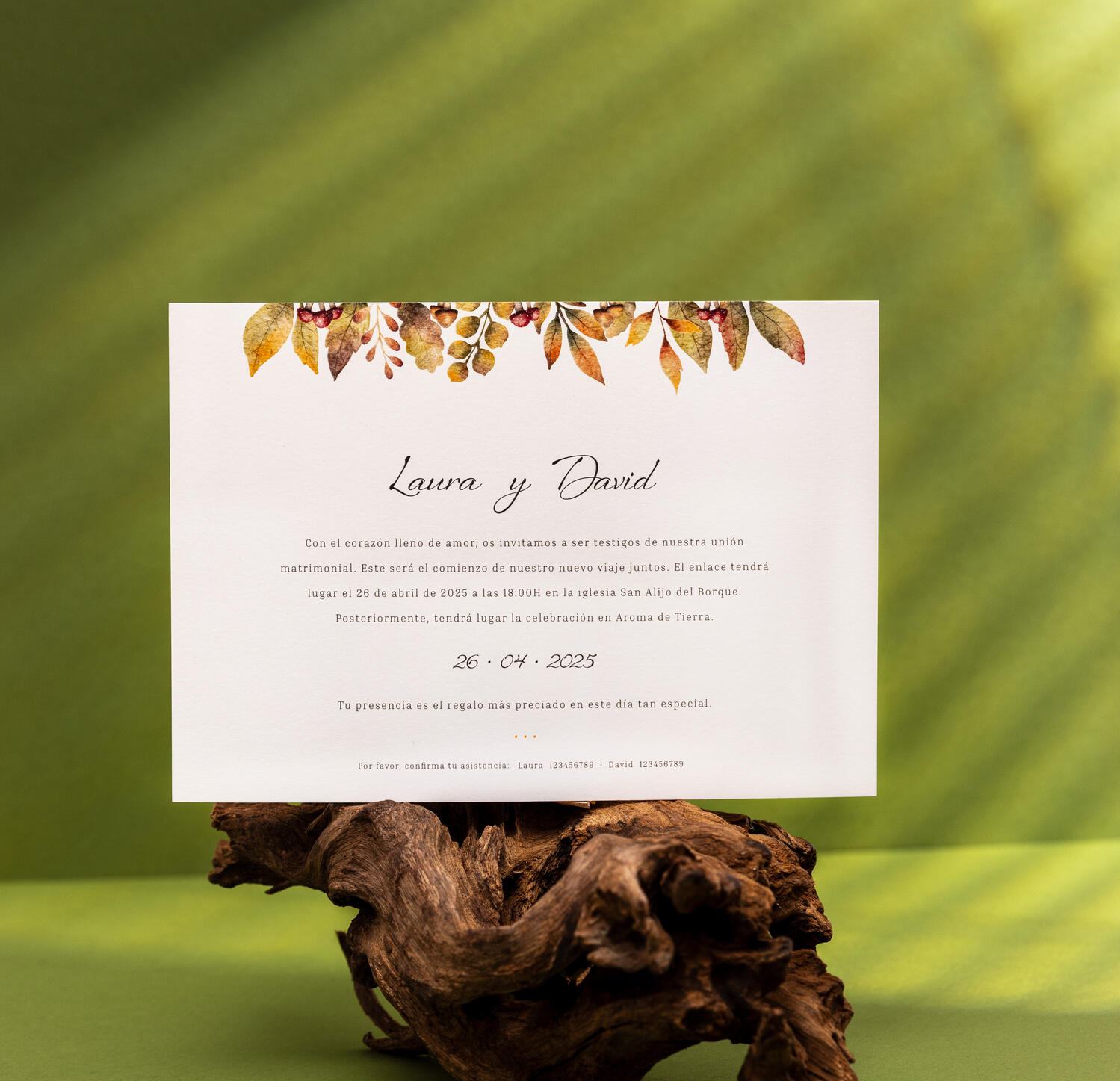 Invitación Otoño Invitación Otoño de la colección Armonía