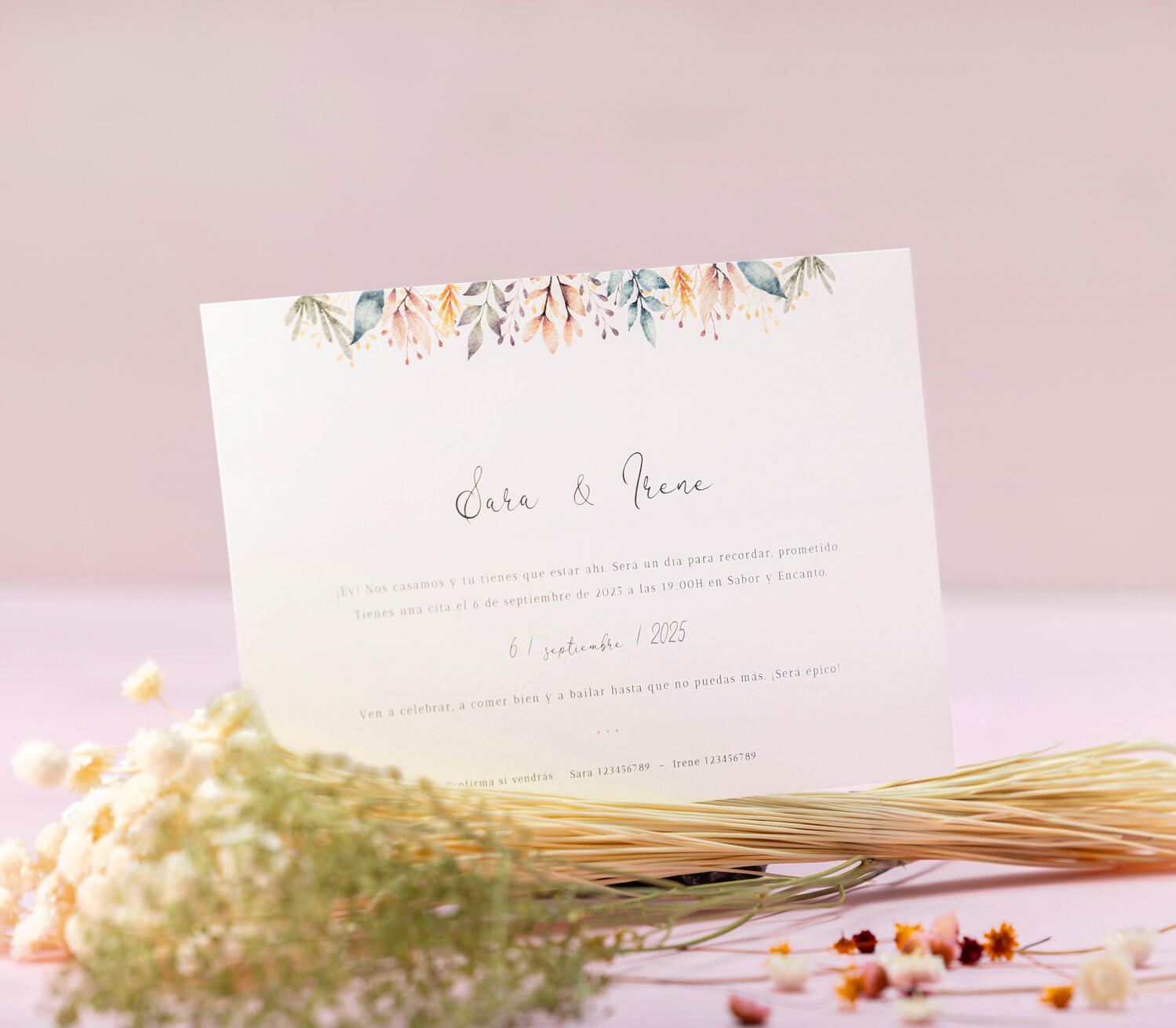 Invitación Primavera Invitación Primavera de la colección Armonía.